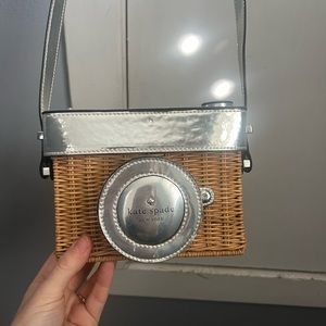 iconic Kate Spade wicker camera bag